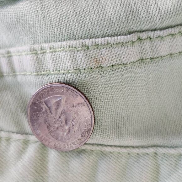 Free People Green Skinny Jeans Size 27 Free People Green Ankle Zip Skinny Denim - Picture 8 of 10